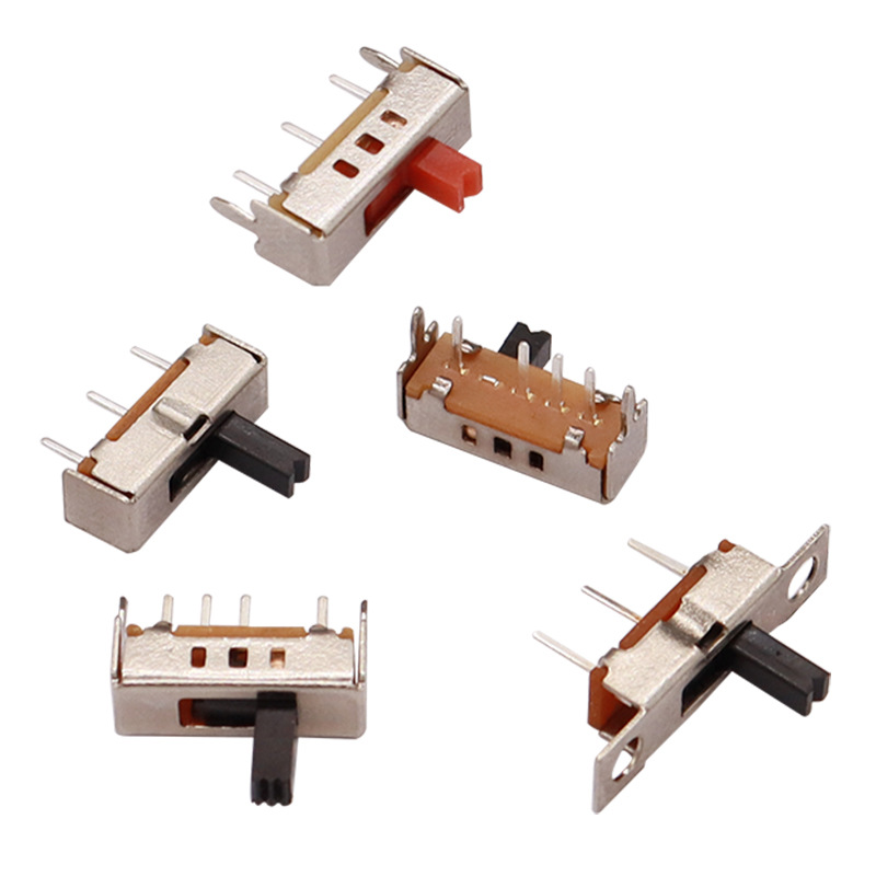 Chuyển đổi công tắc SS13D07 đơn-Hàng bốn-Công tắc chuyển đổi vi mô pin, công tắc bật tắt cho các thiết bị điện, công tắc trượt 3, 4, 5 và 6